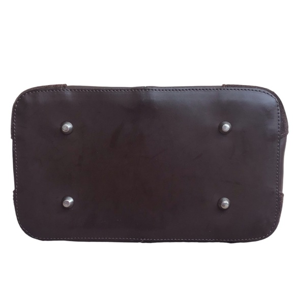 Tiffany & Fred Brown Leather & Suede Hobo With Buckle Detail - Picture 9 of 13